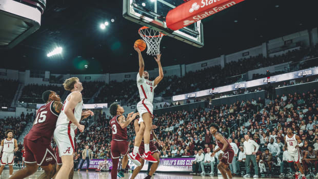 Alabama guard Rylen Griffen vs. Mississippi State men's basketball